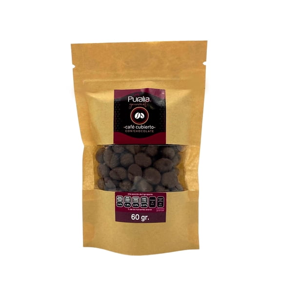 Grano de Café Cubierto de Chocolate con Leche Puralia Gourmet 60 g Puralia Cafe con chocolate 60g