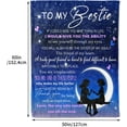 thumbnail image 5 of Best Friend Birthday Gifts for Women, Friendship Gifts Throw Blanket for Christmas, Birthday Gift for Woman Friendship, Bestie Blanket, 5 of 7