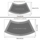 thumbnail image 4 of Alfombrilla de ducha de esquina, alfombrilla de baño curvada de diatomita superabsorbente, alfombrilla de baño de esquina antideslizante con forma de abanico para salida de ducha, gris, 45 x 100 cm, 4 of 5