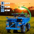 thumbnail image 6 of 12V Ride On Dump Truck Kids Ride On Car for Kids, Battery Powered Electric Car with Remote Control, Electric Dump Bed, Wear-Resistant Tires, 4 Wheels Tractor Ride On Toys, Blue, 6 of 7