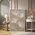 thumbnail image 2 of Framed Canvas Print Minimalist White Ginkgo Leaves Botanical Wall Art Neutral Modern Nature Decorative for Living Room Bedroom - 24"x36" WHITE, 2 of 8