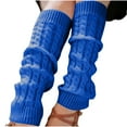 thumbnail image 2 of YYYTop Christmas Socks Pack, Plus Size Compression Socks Fashion Women Winter Warm Leg Warmers Knitted Crochet Long Socks Furry Socks Blue Clearance, 2 of 3