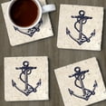 thumbnail image 7 of CounterArt Anchor Natural Travertine Stone Coaster 4-Pack, 7 of 7