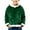 Green, variant on Ruyang Boys Girls Christmas Pullover Hoodies Kids Velvet Fleece Hooded Sweatshirts Fuzzy Trim Y2K Trendy Hoodies