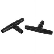 Drip Irrigation Barbed , Universal Barbed Tee Fittings 100Pcs, Fits 1/4 inch Drip Tubing (4/7mm Tee Pipe)
