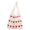thumbnail image 3 of Bolso de hombro jinwen Bolso de mano tejido para mujer Beige, 3 of 8