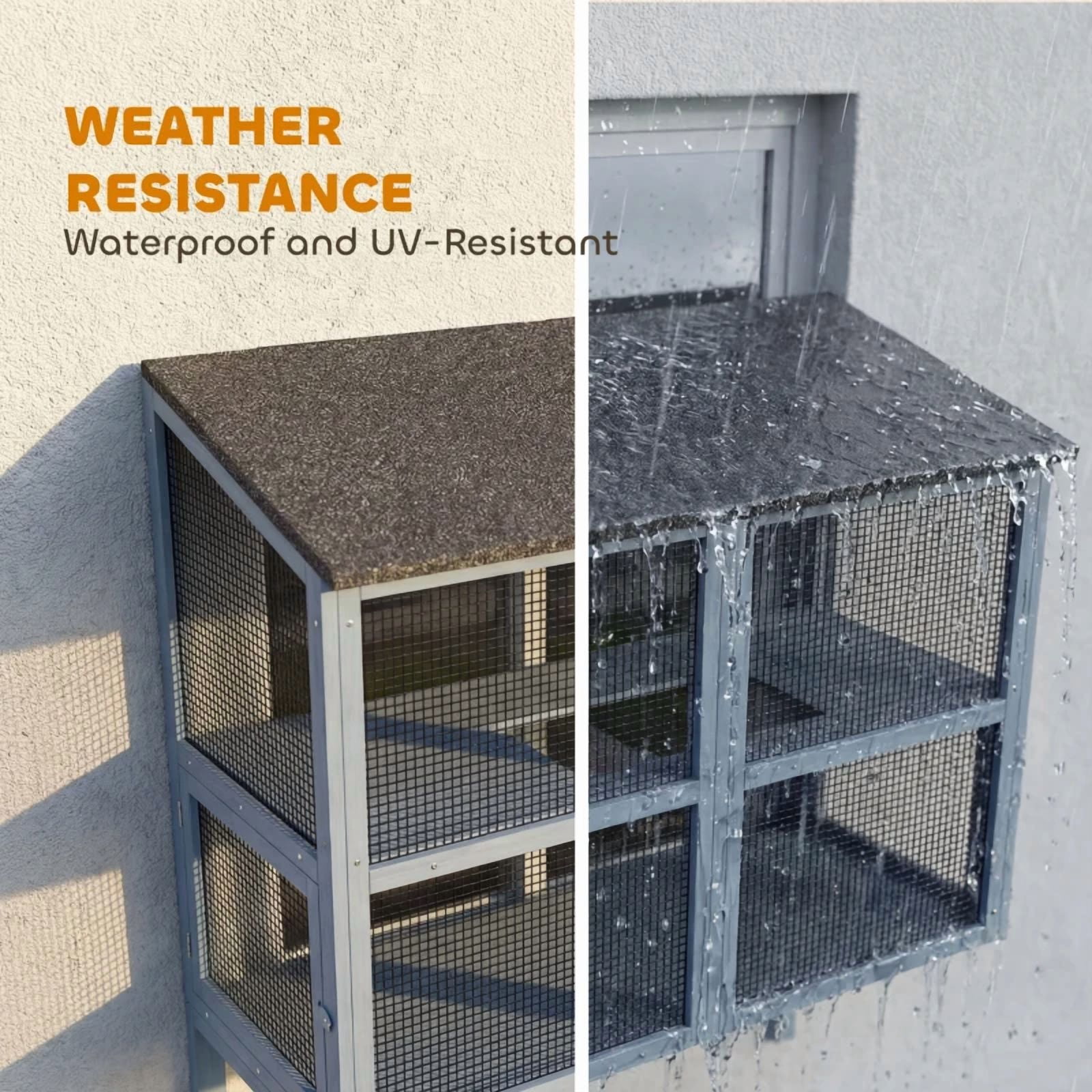 Window Box Cat House, Cat Enclosure Outdoor Catio