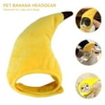 thumbnail image 5 of Pet Enjoy Cat Banana Hat Headwear,Cat Dog Soft Headgear Costume Pet Banana Cap,Funny Fruit Banana Apparel for Cats Kitten Puppy Small Dogs, 5 of 8