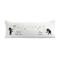 thumbnail image 4 of Sweet Jojo Designs Hers and Hers Gold Black White Body Pillow Cover Case 54x20 (Pillow Not Included), 4 of 4