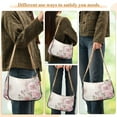 thumbnail image 5 of Womens Chain Shoulder Bag Roses Flowers Classic Tote Handbags Fashion Clutch Hobo Purse with Zipper for Travel Casual, 5 of 7