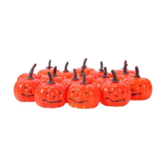 Michellecmm Halloween Pumpkin Decoration Orange Mini Artistic Pumpkins Thanksgiving Party Décor