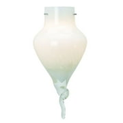 964RJ-WHT-Access Lighting-Genie-Long Glass Shade-8 Inches Wide by 17 Inches Tall   White Finish