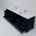 thumbnail image 6 of Jacques 84 in. W Navy Blue Double Bath Vanity, Cultured Marble Top, and Faucet Set, 6 of 8