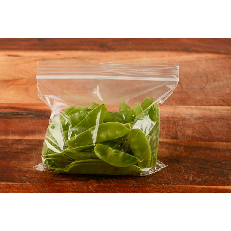 [24 Pack] Disposable Plastic Resealable Sandwich Bags - Food Storage Kosher Grip N Zip Bags - Great for Snacks, Food Prep, Travel, Meal Prep, School