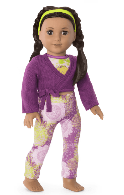 American Girl Kavi's Yoga Outfit for 18 inch Dolls