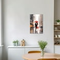 thumbnail image 3 of ZHONGYUTONG Romantic Wall Art Street Couple with Red Umbrella Paintings Valentine's Day Canvas Prints for Girls Bedroom Room Decor Ready to Hang (12.00" x 18.00"), 3 of 5