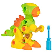 Best Choice Product Kids 38-Piece Assembly Building Set Take-A-Part Toy Dinosaur STEM Toy w Screwdriver Tools, Lights, by