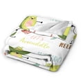 thumbnail image 2 of Kll Fleece Blanket Plush Throw Blanket Happy Avocado,Soft Fuzzy Cozy Flannel Blanket For Couch Sofa Bed.(50"X40"), 2 of 9