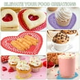 thumbnail image 6 of Paper Doilies, Heart Paper Lace Doilies Disposable Placemats for Cakes Desserts Food 6 Inch & 100 Pack & Sky Blue, 6 of 7
