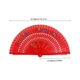 thumbnail image 2 of Vintage Wood Hand Fan Folding for Party Dancing Red Handheld Fan, 2 of 4