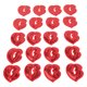 thumbnail image 1 of Parches autoadhesivos Bling Bling 20 piezas forma de labios bordados para ropa, 1 of 12