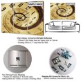 thumbnail image 4 of Designart 'Paris Jadore Oversized Fashion Multipanel Wall Clock, 4 of 4