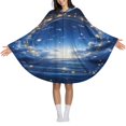 thumbnail image 3 of Mystic Night Sky with Fish And Stars Blanket Oversized Wearable Hooded Blanket Warm Throw Blanket Buttons Sweatshirt For Women Men Teens Flannel, 3 of 8