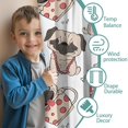 thumbnail image 3 of Blackout Kids Curtains,Cartoon Pug Dog Childrens Insulated Curtains Set Of 2,Bedroom Essentials,Toddler Room Decor 42"x84"(106x213cm), 3 of 4