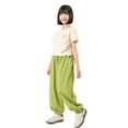 thumbnail image 2 of HUAXUN-Girls Sun Proof Pants | UPF 50+ Quick-Dry Lightweight Summer Trousers for Kids | Loose Fit Elastic Waist for Outdoor Play | Comfortable Beach Hiking Wear(Green,5-6Years), 2 of 4
