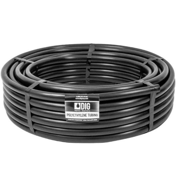 50 Ft. 1/2" Drip Irrigation Tubing – Flexible Poly Hose For Garden & Landscape