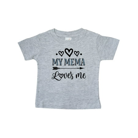 

Inktastic My Mema Loves Me Girls Outfit Gift Baby Girl T-Shirt