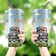 thumbnail image 4 of Happy Easter British Shorthair American Flag Truck 30oz Stainless Steel Tumbler Insulated Cup with Lid Cat Lover Kitten Owner Gifts - 03001, 4 of 5