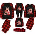 thumbnail image 2 of Conjuntos de pijamas familiares a juego para madre, pijamas navideños con camiseta de manga larga y pantalones, ropa de descanso, 2 of 6