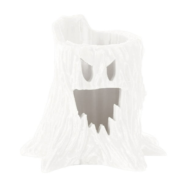 Adorno de ambiente de tocón de árbol fantasma de Halloween con impresión 3D, adorno de ambiente de tocón de árbol fantasma para adultos y niños, adorno de tocón de árbol fantasma de juguete