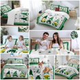 thumbnail image 5 of King 4 Piece Bedding Set Cute Dwarf St. Patrick's Day Green Shamrock Gold Coin Soft Breathable Duvet Cover and Pillowcase, Vintage White Plank Duvet Cover Set Bed Sheets for Bedroom Guest Room, 5 of 9