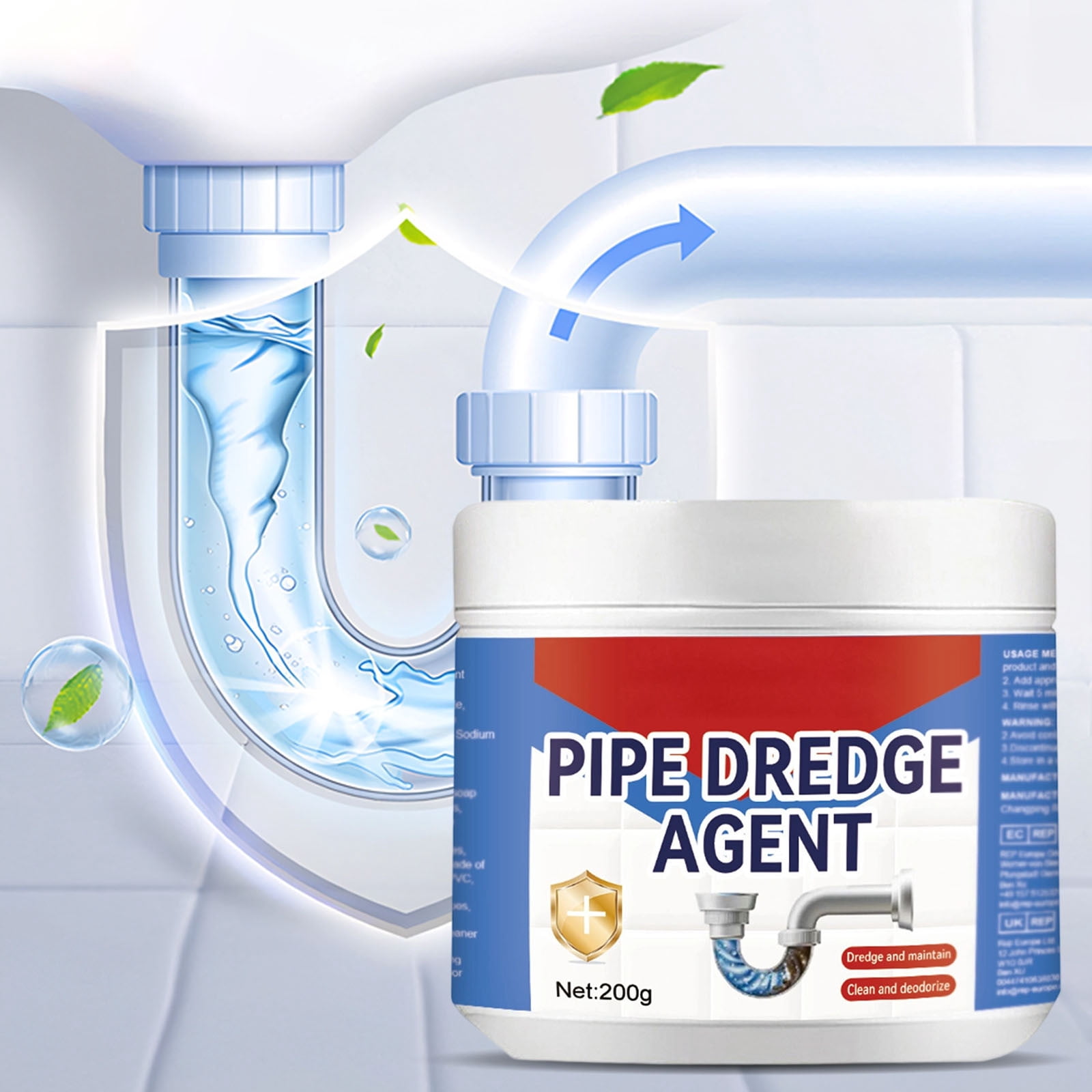 Tyidzon Pipelines Cleaner Kitchen And Bathroom Pipe Unclogging And Odor-Removing And Stain-Cleaning Solution