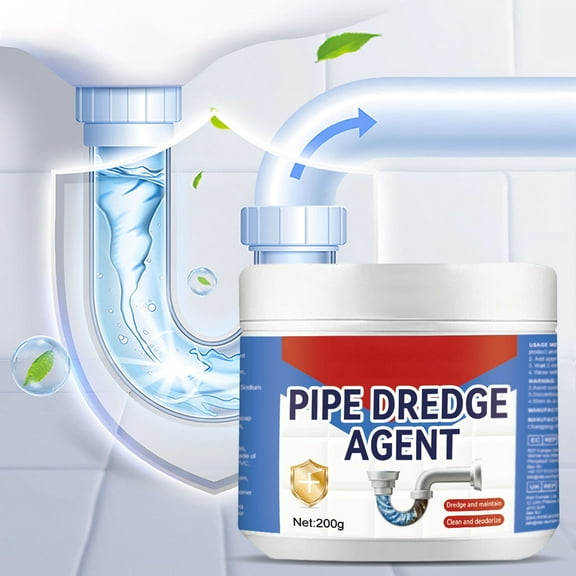 Powerful Pipe Cleaner For Kitchen and Bathroom - Unclogs Pipes, Removes Odors and Stains Effectively