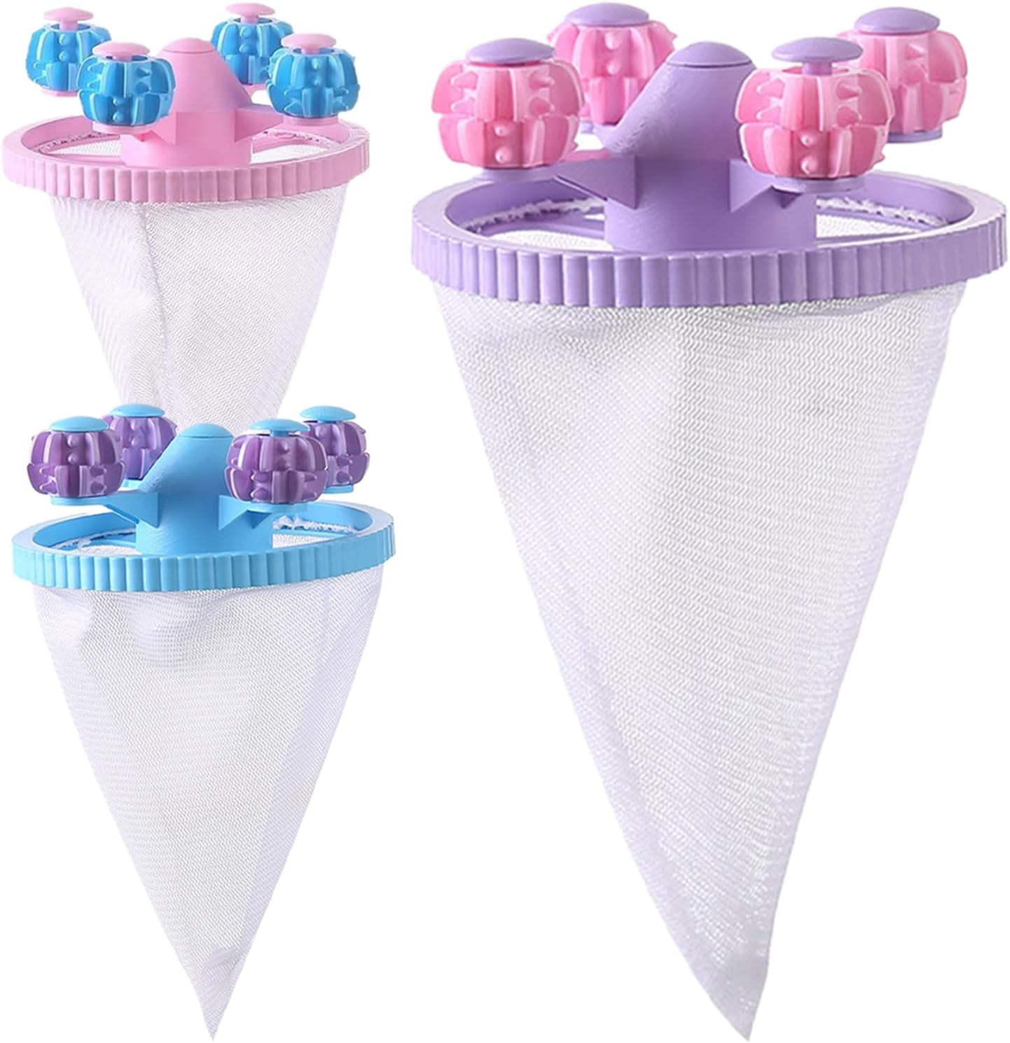 Nettoyeur De Poils | Sac À Linge Réutilisable En Maille Flottante Conique, Sac À Linge, Filtre À
