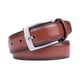 thumbnail image 1 of MILORDE Men Genuine Leather Belt with Single Prong Buckle, Fashion & Classic Design for Dress and Causal (waist 30, Basic Brown MILORDE MILORDE, 1 of 2