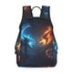 thumbnail image 1 of Balery Red And Blue Fire Dragon C Mochila ligera para hombre y mujer: duradera e impermeable, ideal para la escuela, el trabajo, viajes y uso diario., 1 of 7