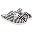 thumbnail image 2 of Psesaysky Boys Girls Zebra Print House Slippers Children's Plush Slippers Winter Fluffy Slippers for Children, 2 of 7