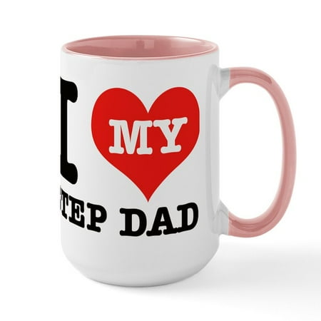 

CafePress - I Love My Step Dad Large Mug - 15 oz Ceramic Large Mug