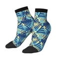 thumbnail image 3 of Salouo Hawaiian Style Pattern Unisex Middle Tube Socks,Middle-Finger Knee High Socks Over The Calf Tube Stocking Crew Stockings for Women and Men Tube Socks, 3 of 8