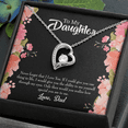thumbnail image 2 of To My Daughter Never Forget I Love You From Dad Forever Necklace w Message Card, 2 of 20