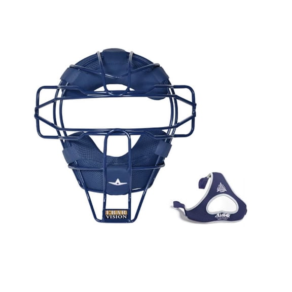 All-Star Sports Traditional Steel Baseball Catcher Face Mask w/ Luc Pads, Royal