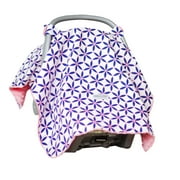 Carseat Canopy Baby Car seat Cover Blanket with Minky interior Kendra