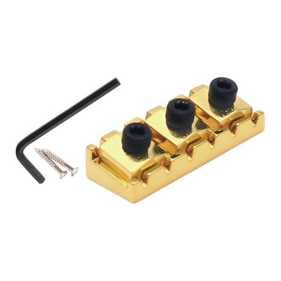 43mm Guitar Locking Nut with Mounting Screw and Wrench Hard Electric Guitar String Locking Nut for Electric Guitar Accessory Spare Parts Aureate