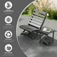 thumbnail image 3 of Hidpriva Portable All-Weather Resistant Xavier-Chair, Folding HDPE Plastic Adirondack Chairs for Outdoor Fire-Pit Patio Lawn Beach Poolside,Grey, 3 of 7