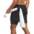 thumbnail image 3 of Kit 2pack Shorts Ropa Deportiva Para Hombre Slim Fit Gym, 3 of 8