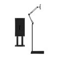 thumbnail image 3 of Soporte de suelo para tableta, soporte para teléfono móvil, Base estable, soporte de Metal para tableta, soporte para tableta para oficina Negro, 3 of 8